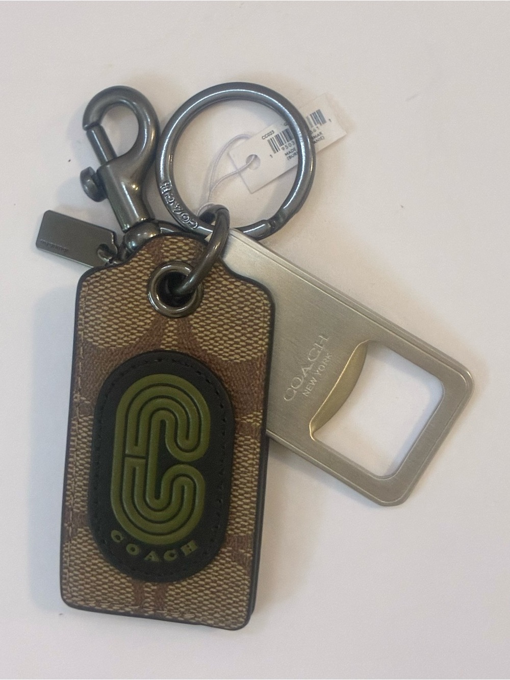 Coach signature Bottle Opener Keychain CC023 Unisex NWT - Picture 5 of 7